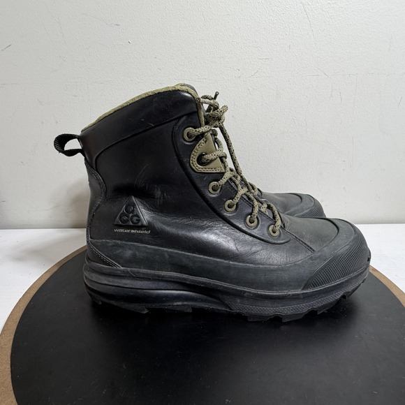 Nike Air Max Conquer ACG Mens Size 9 Black Iguana Leather Waterproof Hiking Gorp main image 5